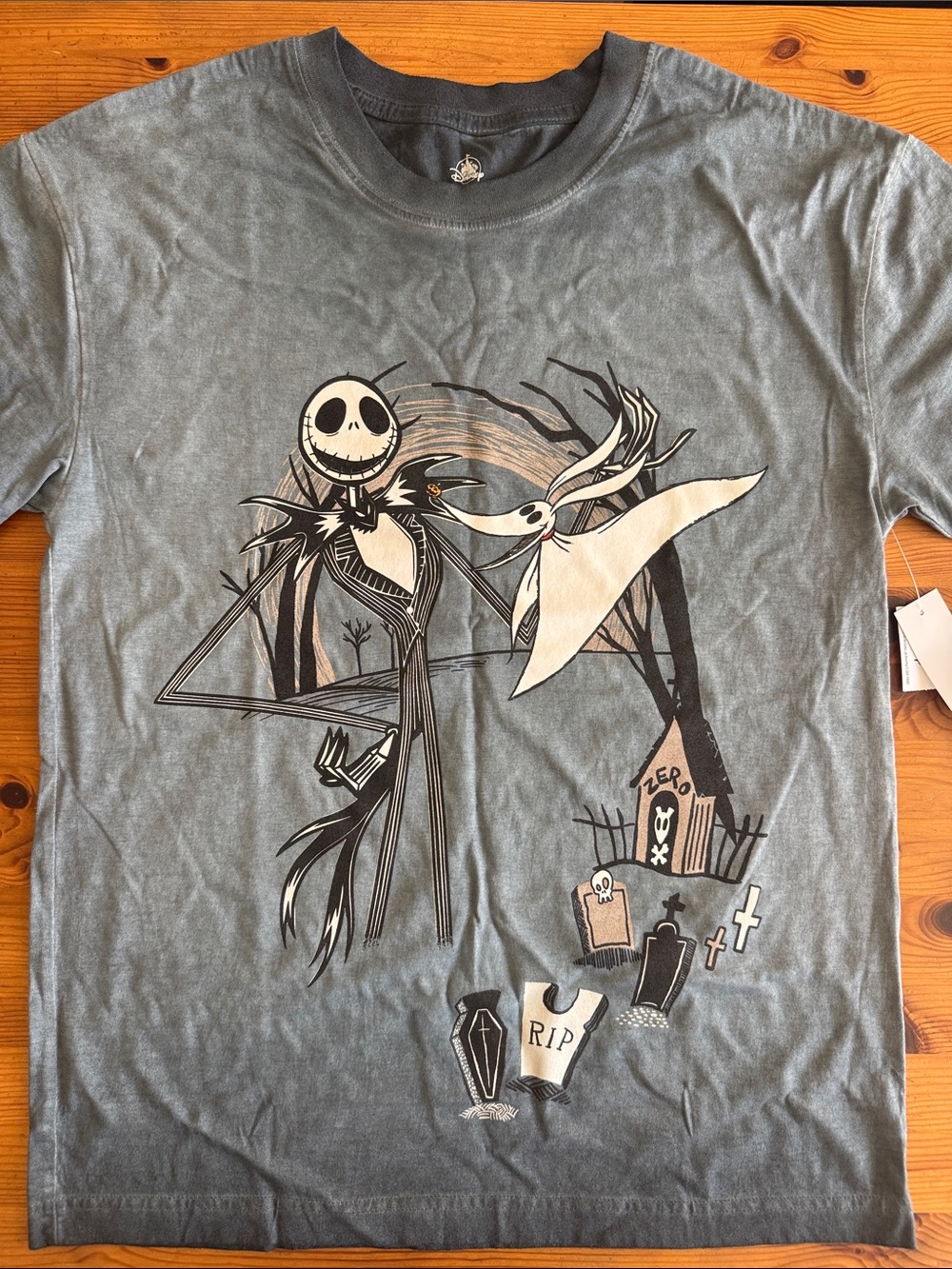 Disney The Nightmare Before Christmas Jack & Zero Short Sleeve Tee Shirt